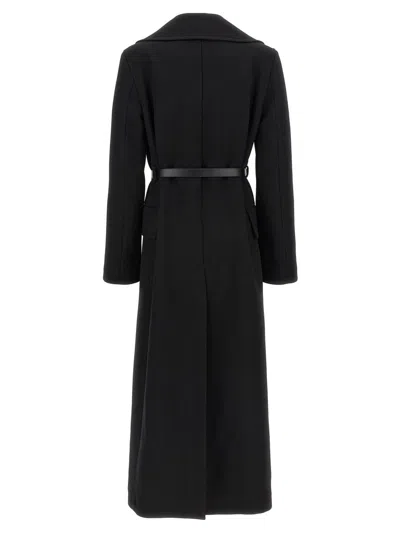 Jil Sander Women Double-breasted Coat In Black
