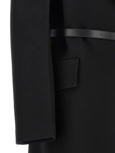 Jil Sander Women Double-breasted Coat In Black