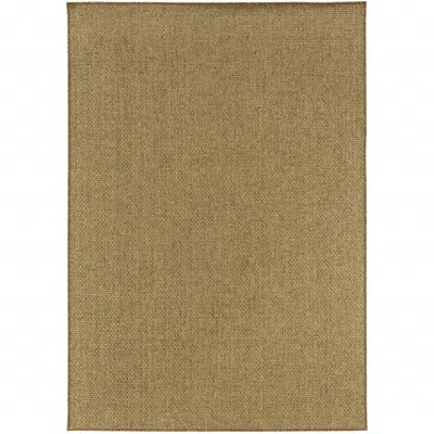 Homezia 2' X 4' Tan Indoor Outdoor Area Rug