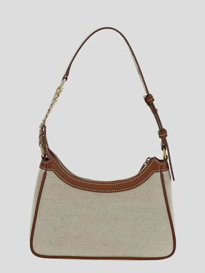 Shop Balmain Bags In Naturelmarron