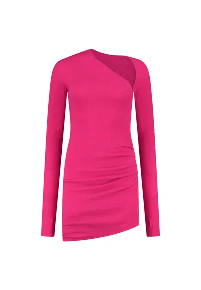 Gauge81 Wells Cashmere Mini Dress In Pink