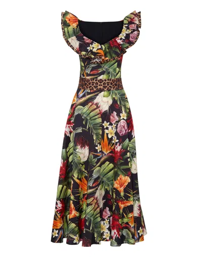 Philipp Plein Floral-print Maxi Dress In Multi