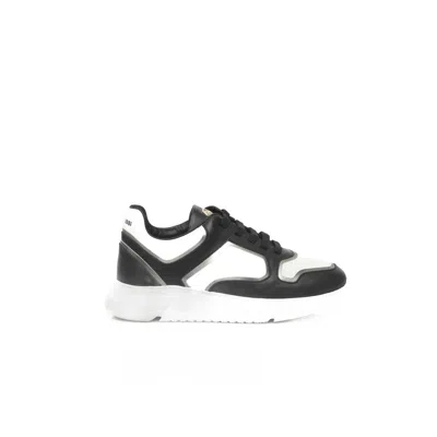 Cerruti 1881 Black And White Cow Leather Sneaker