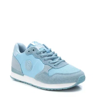 Xti Women's Lace-up Sneakers In Light/pastel Blue In Multi
