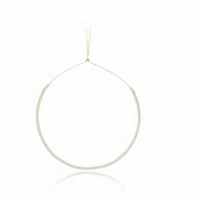 Vintage Havana Freya Stone Tennis Necklace In Gold In Gold