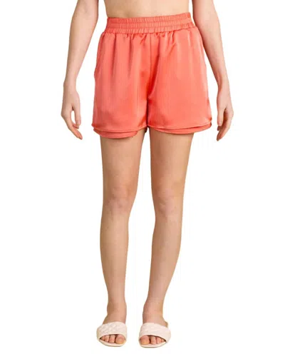 S'EDGE SATIN POCKET SHORTS IN BLOSSOM 