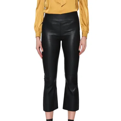 Walter Baker Luisa Leather Pant In Black