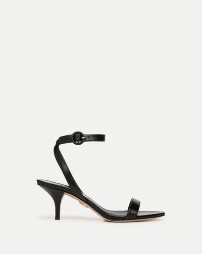 Shop Veronica Beard Darcelle Leather Sandal In Black