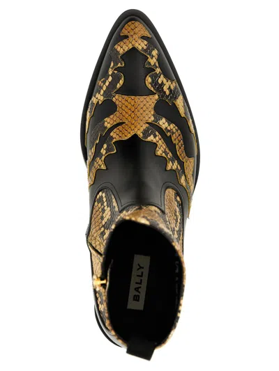 Bally Vegas Python-print Boots In Multicolor
