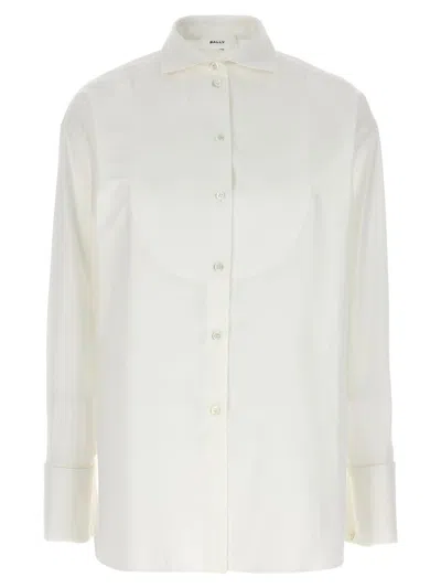 Bally Shirt Collar Long Sleeves In White