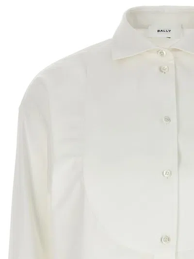 Bally Shirt Collar Long Sleeves In White