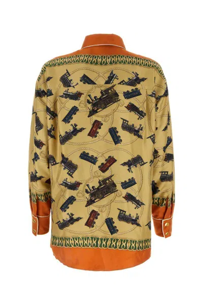 Bally Camicia In Seta Stampata  Donna In Printed
