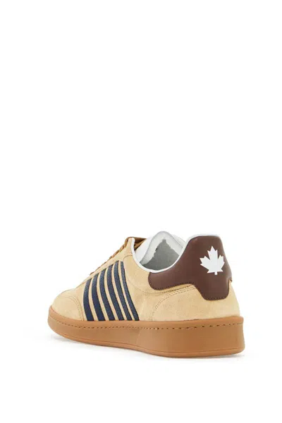 Shop Dsquared2 Boxer Sneakers In Beige