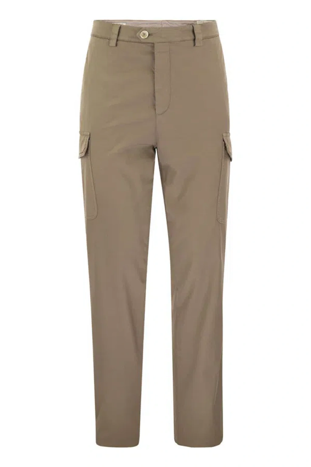 Brunello Cucinelli Men Garment-dyed Leisure Fit Trousers In