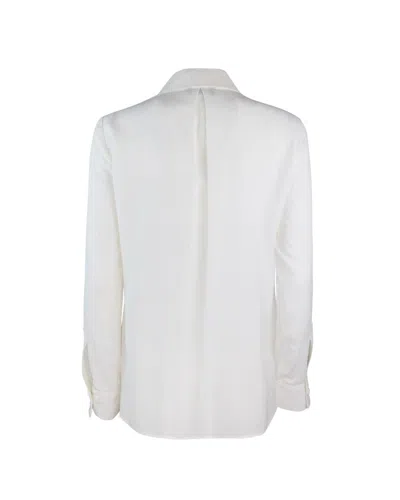 Elisabetta Franchi Camicia Lettering In Jacquard In Beige