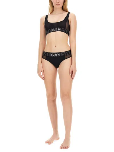 Shop Dsquared2 Sports Bralette In Black