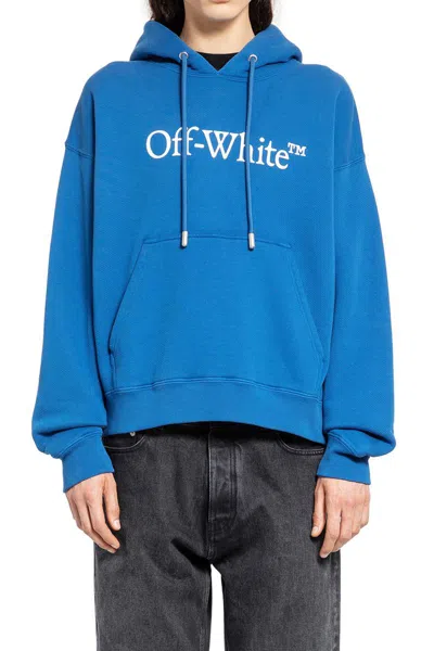 Shop Off-white Hooded In Blue