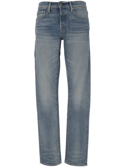 Shop Tom Ford Jeans In Washed Blue