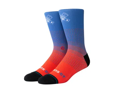 Stance Casual Nba Pistons Gaming Gc 2k Blue/red Crew Socks M558a19pgt-blu In Blue