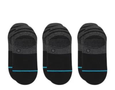 Stance Gamut 2 Assorted 3-pack No-show Socks In Black
