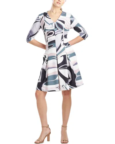 Shop N Natori Natori Pleated Dress In Multi