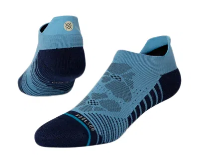 Stance Feel 360 - Flower Fields Tab Golf Blue Ankle Socks M258c20flo-blu In Blue