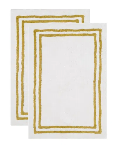 Safavieh Discontinued  Set Of 2 Candy Stripes Tufted Plush Bath Mat