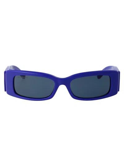 Balenciaga Bb0260s Sunglasses In 006 Blue Blue Blue