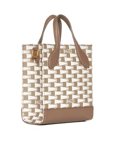 Shop Bally Bags In Multi Deep Sepia+oro