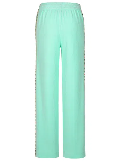 Shop Casablanca 'jogger' Light Green Cotton Blend Pants