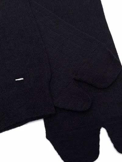 Maison Margiela Tabi Knee-high Socks In 511 Navy