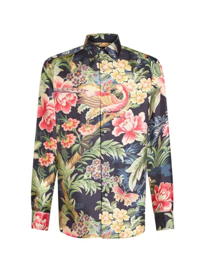 Shop Etro Shirt In Multicolour