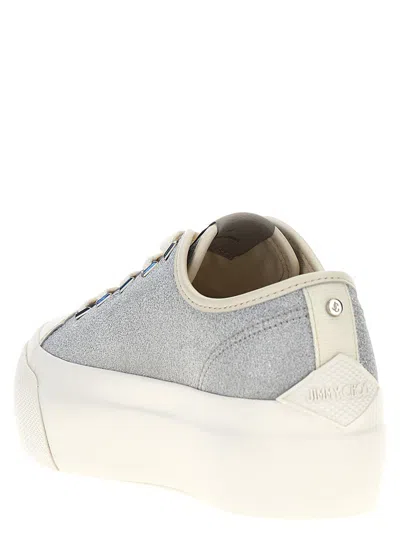 Shop Jimmy Choo 'palma' Sneakers In Silver