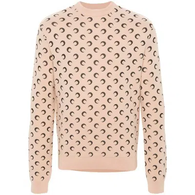 Shop Marine Serre Sweaters In Neutrals/black