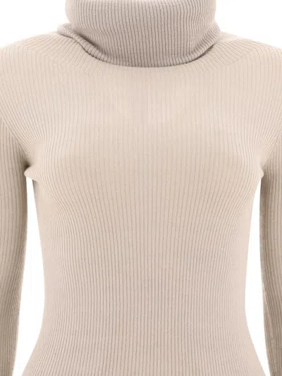 Shop Rick Owens Drkshdw Rick Owens "ribbed Tube" Turtleneck Sweater In Grey