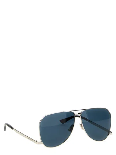 Shop Saint Laurent 'sl 690 Dust' Sunglasses In Blue