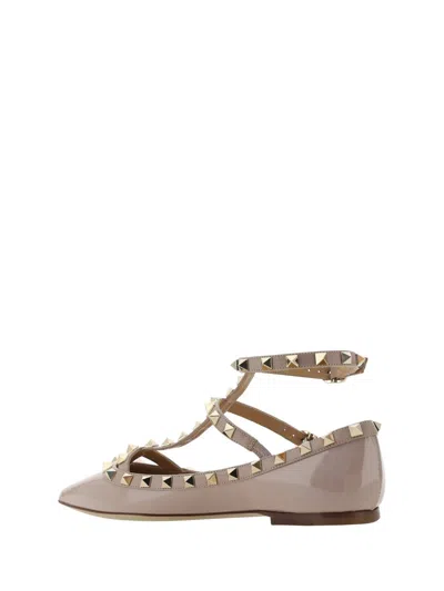 Shop Valentino Garavani Ballerinas In Poudre