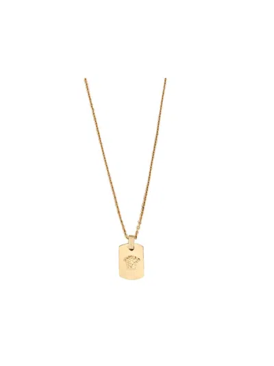 Shop Versace Necklaces In  Gold