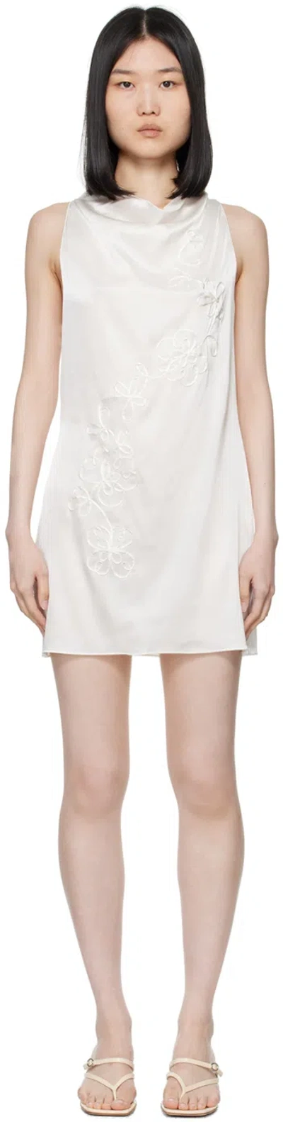 Shop Paloma Wool White Nolita Minidress In 620 Ecru