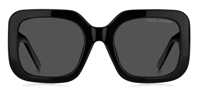 Shop Marc Jacobs Eyewear Square Frame Sunglasses In Black