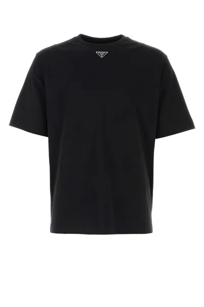 Prada Triangle Logo Oversized T-shirt