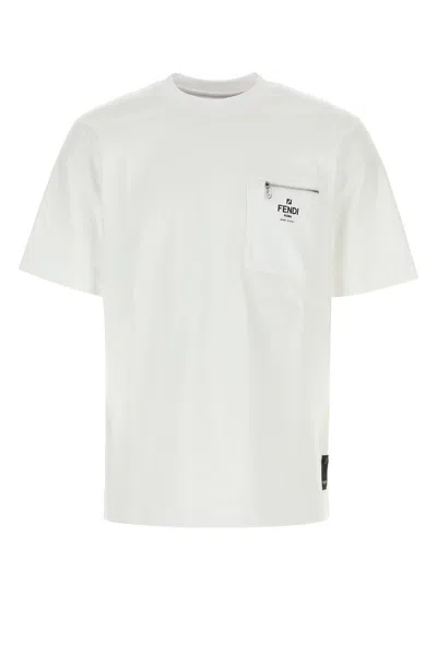 Shop Fendi T-shirt M.j.  Roma Print-xl Nd  Male