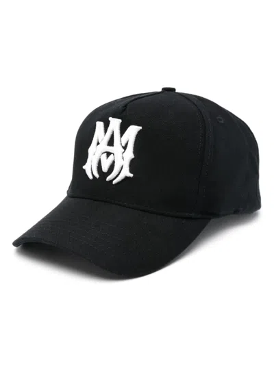 Amiri Ma Icon Embroidered Baseball Cap In Black