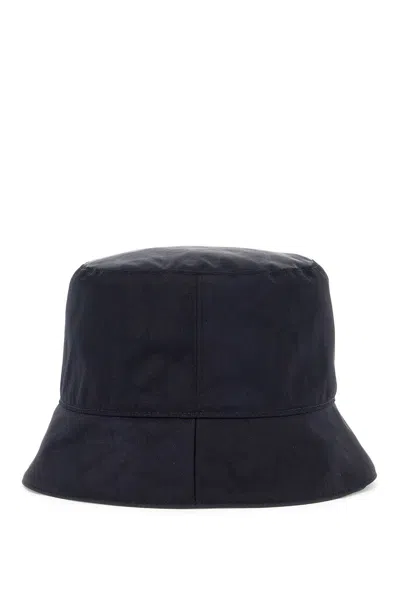 Shop Valentino Reversible Bucket Hat With Pouch Pocket In Blue