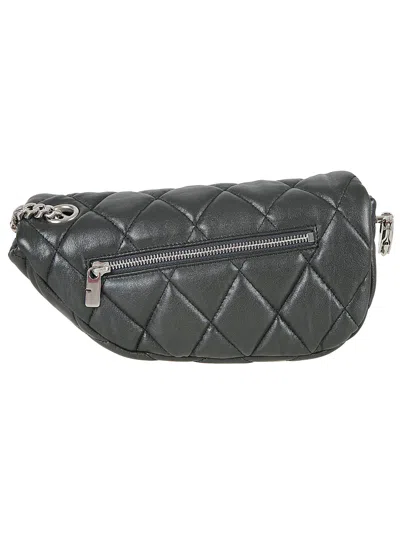 Burberry Quilted Flap Shoulder Bag In Slate