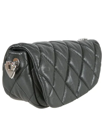 Burberry Quilted Flap Shoulder Bag In Slate