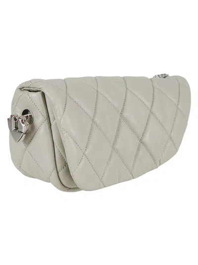 Burberry Shield Lock Tote In Fog