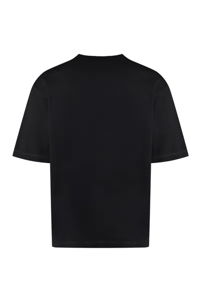 Dsquared2 Graphic-print Cotton T-shirt In Black