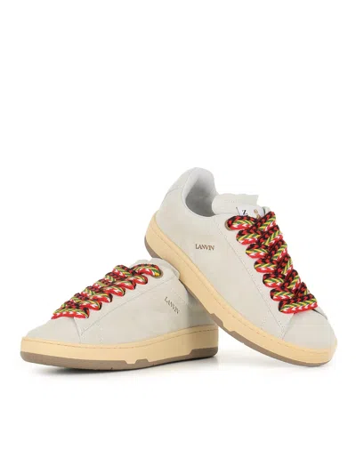 Shop Lanvin Sneaker Curb Lite In White/multicolor