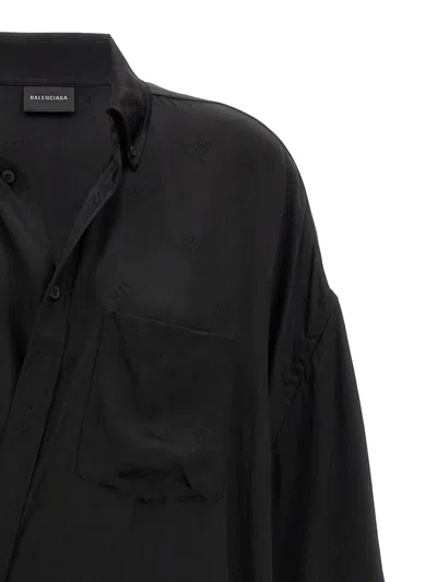 Shop Balenciaga 'wrap' Shirt In Black